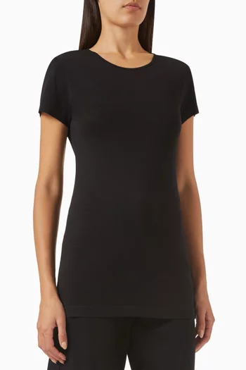 Fitted T-shirt in Cotton