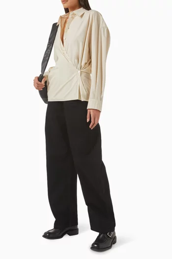 Twisted Shirt in Cotton