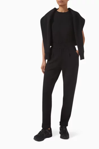 بنطال رياضي بحواف مطوية بطول 28.5‏ بوصة قماش دابل سوفت