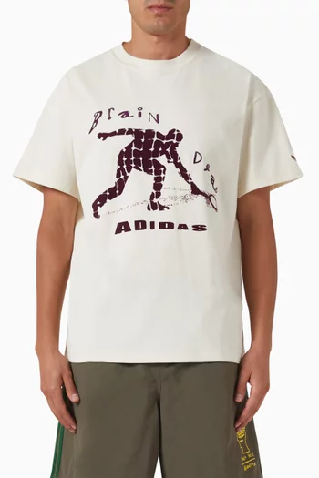 x Brain Dead Graphic T-shirt in Cotton