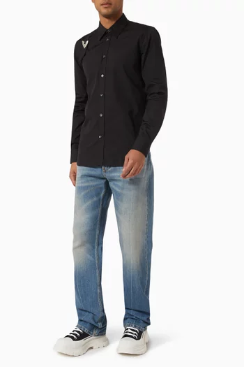 Arrow Buckle Shirt in Cotton