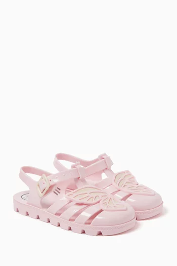 Butterfly Jelly Sandals in Rubber