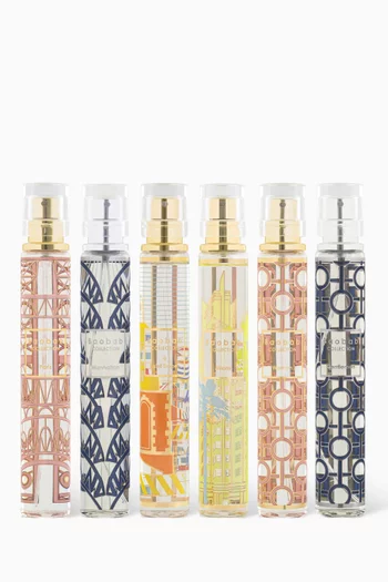 Travel Gift Set - 6 Home Sprays à Saint-Tropez / Miami / Paris / Manhattan / Women / Gentlemen