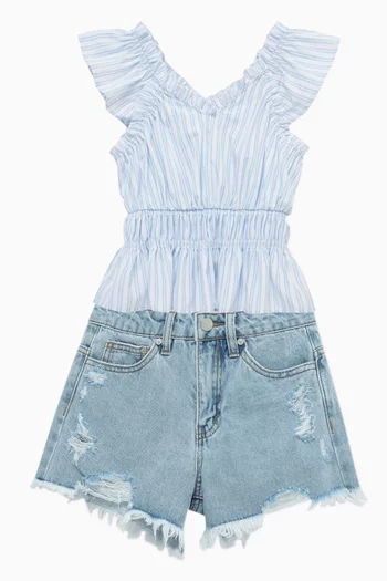 Frayed Hem Shorts