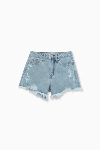 Frayed Hem Shorts