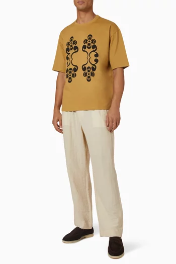 Exclusive Printed T-shirt in Cotton Blend