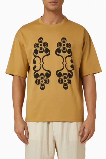 Exclusive Printed T-shirt in Cotton Blend