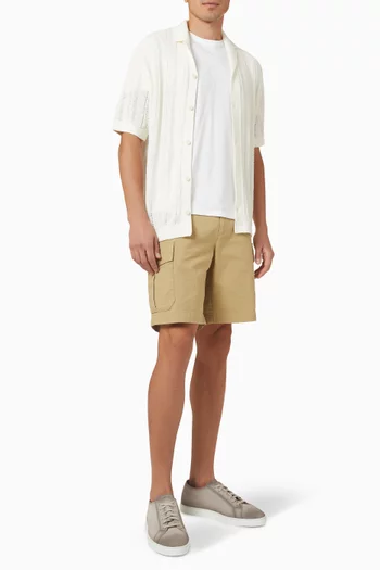 Cargo Shorts in Cotton-linen