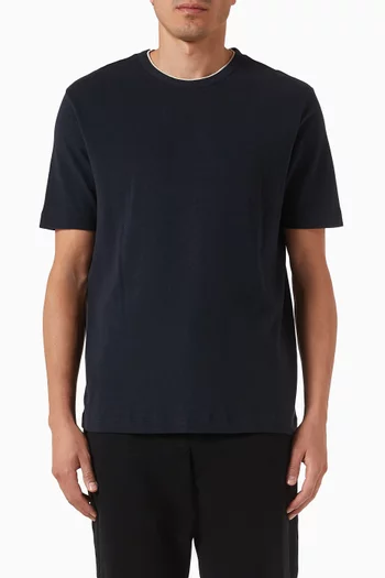 Crewneck T-shirt in Pima Cotton