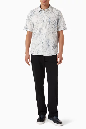 French Placket Shirt in Cotton Blend