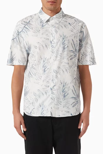 French Placket Shirt in Cotton Blend