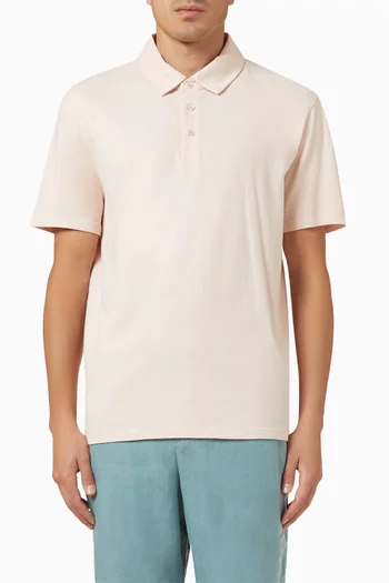 Garment Dye Polo T-shirt in Cotton