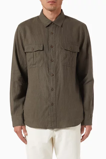 Utility Shirt in Linen