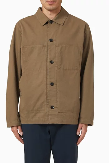 Utility Chore Jacket in Cotton-linen