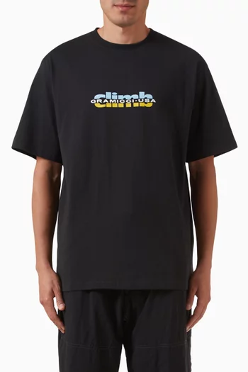 Climb T-shirt in Cotton-jersey