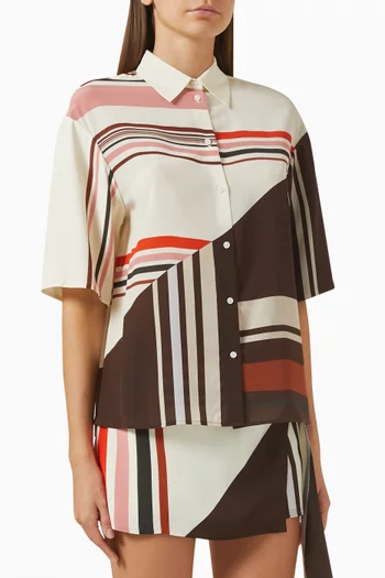 Thistle Shirt in Silk Crepe De Chine