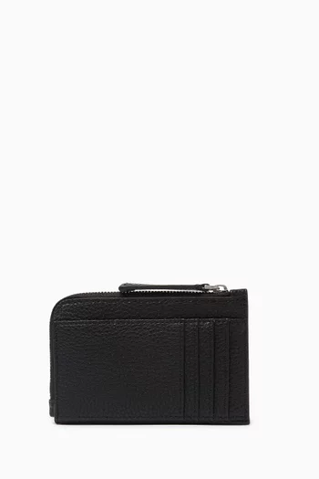 حافظة بطاقات بحلية حرفي KL جلد