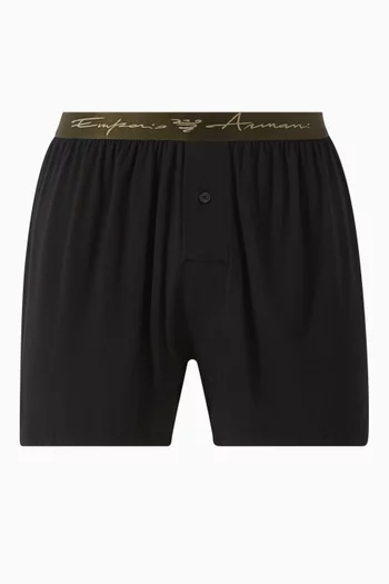 Logo Boxers in Stretch Modal