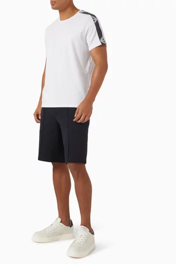 Crew-neck T-shirt in Stretch Cotton