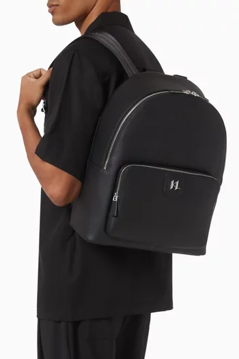 K/Monogram Backpack in Leather