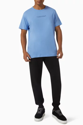 Logo-embroidered T-shirt in Cotton-jersey
