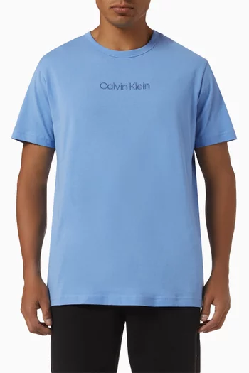 Logo-embroidered T-shirt in Cotton-jersey