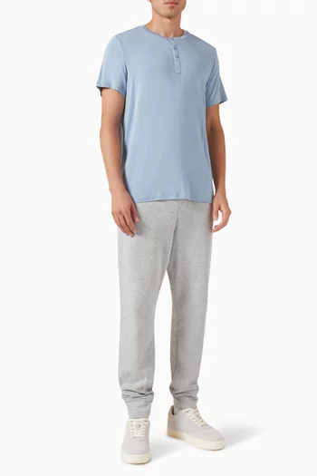 Lounge Henley T-shirt in Modal