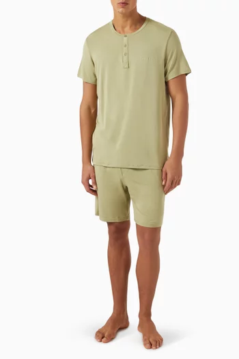 Henley T-shirt in Modal Jersey