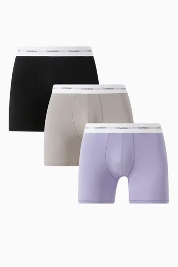 Boxer Briefs in Stretch Cotton Modal, Set of 3