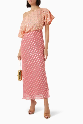 Tilly Maxi Dress in Jacquard