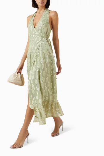 Freya Maxi Dress in Jacquard