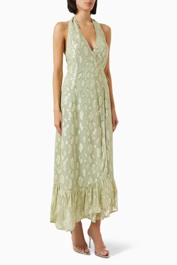 Freya Maxi Dress in Jacquard