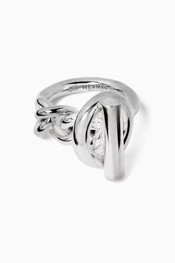 Unused Croisette Large Model Ring in Sterling Silver