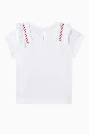 Bow T-shirt in Cotton