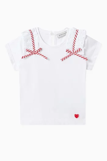 Bow T-shirt in Cotton