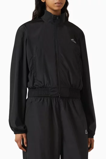 Shrunken Track Jacket in Nylon-blend
