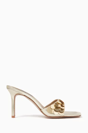 Halo 85 Sandals in Metallic Leather