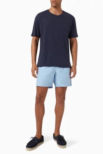 Pima T-shirt in Cotton-linen Blend