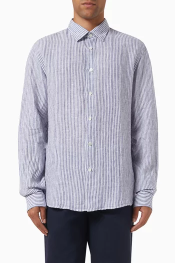 Long-sleeved Shirt in Linen