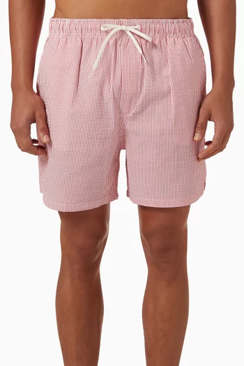 Cooper Swim Shorts in Seersucker