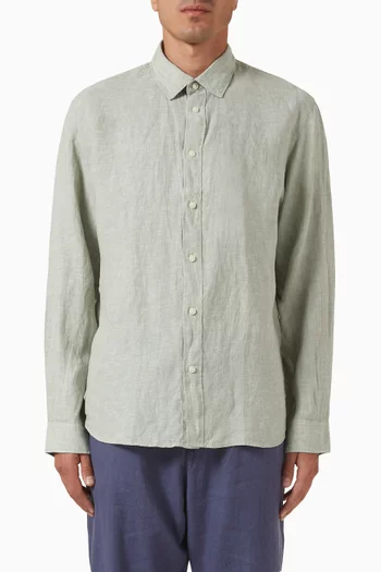 Long-sleeve Shirt in Linen