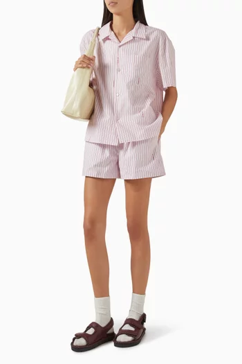 Striped Shorts in Cotton