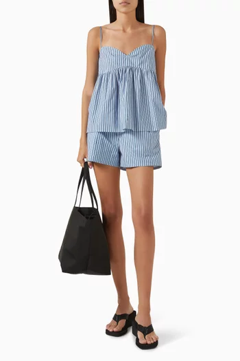 Striped Shorts in Cotton