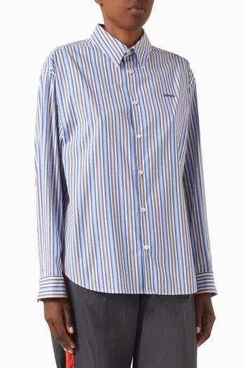 Metal Logo Stripe Shirt