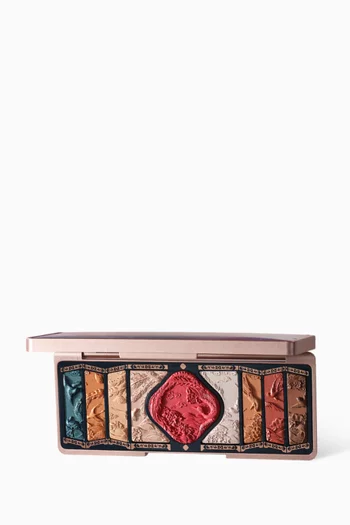 01 Gold Brown Floral Engraving Phoenix Makeup Palette