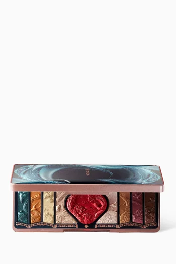01 Gold Brown Floral Engraving Phoenix Makeup Palette