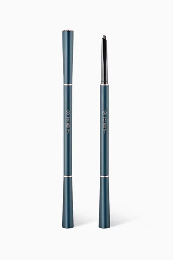 03 Brown Luodai Floral Eyebrow Define Powder Pencil (Chisel Tip 1+1), 0.08g