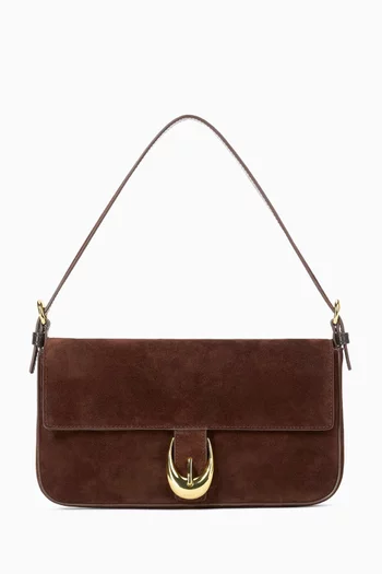 Harlow Shoulder Bag in Suede