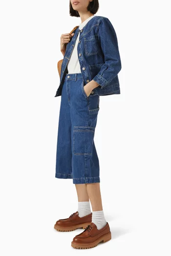 Iza Culotte Pants in Denim
