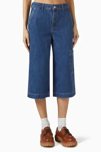 Iza Culotte Pants in Denim